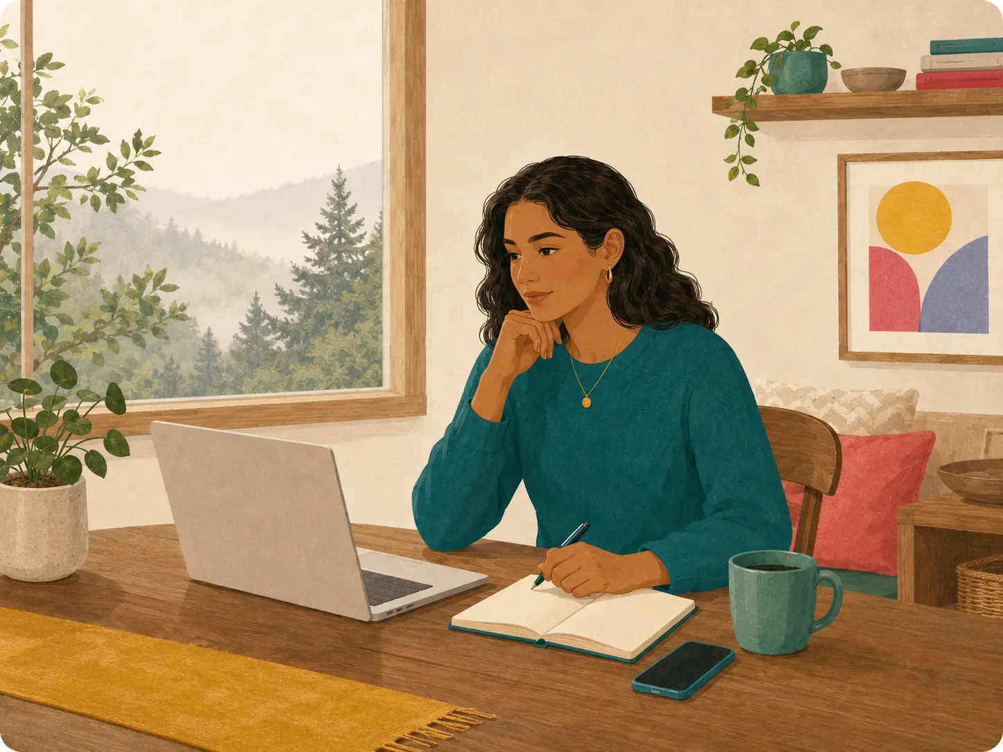 A behavioral health professional preparing to support a client through personalized care.